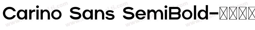 Carino Sans SemiBold字体转换